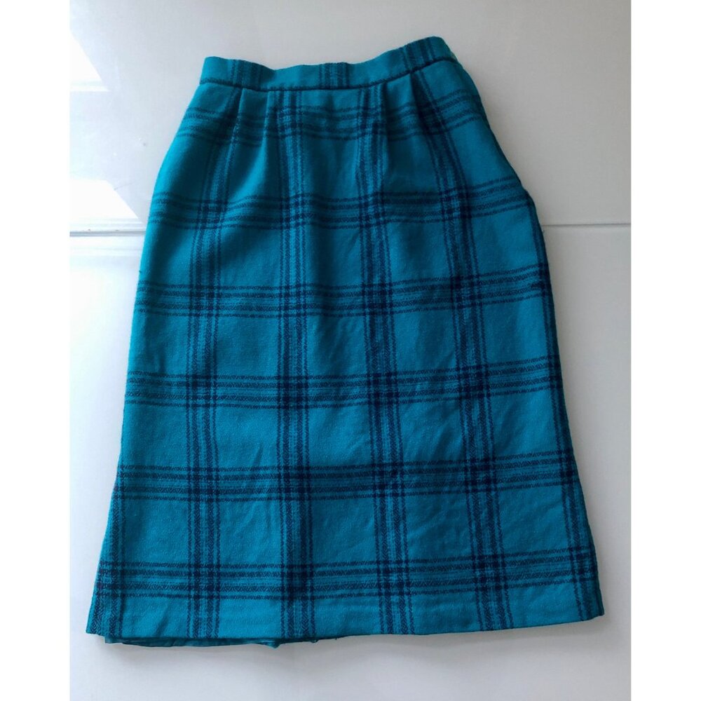 Vintage Plaid Skirt, Size S/M, Women’s Union Label KORET Piccolo 1980s